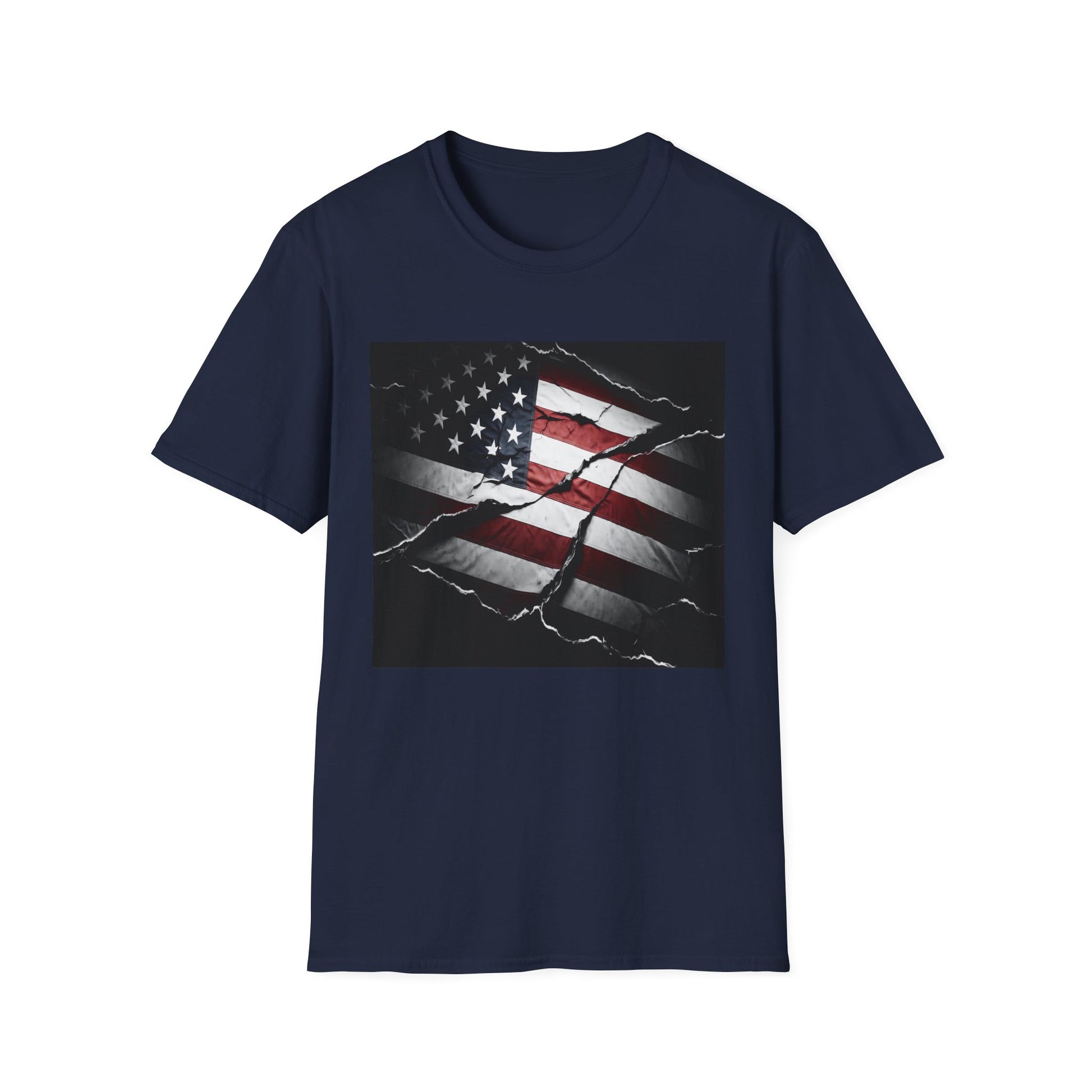 American Heritage Graphic Short Tee - "Distressed & Torn"