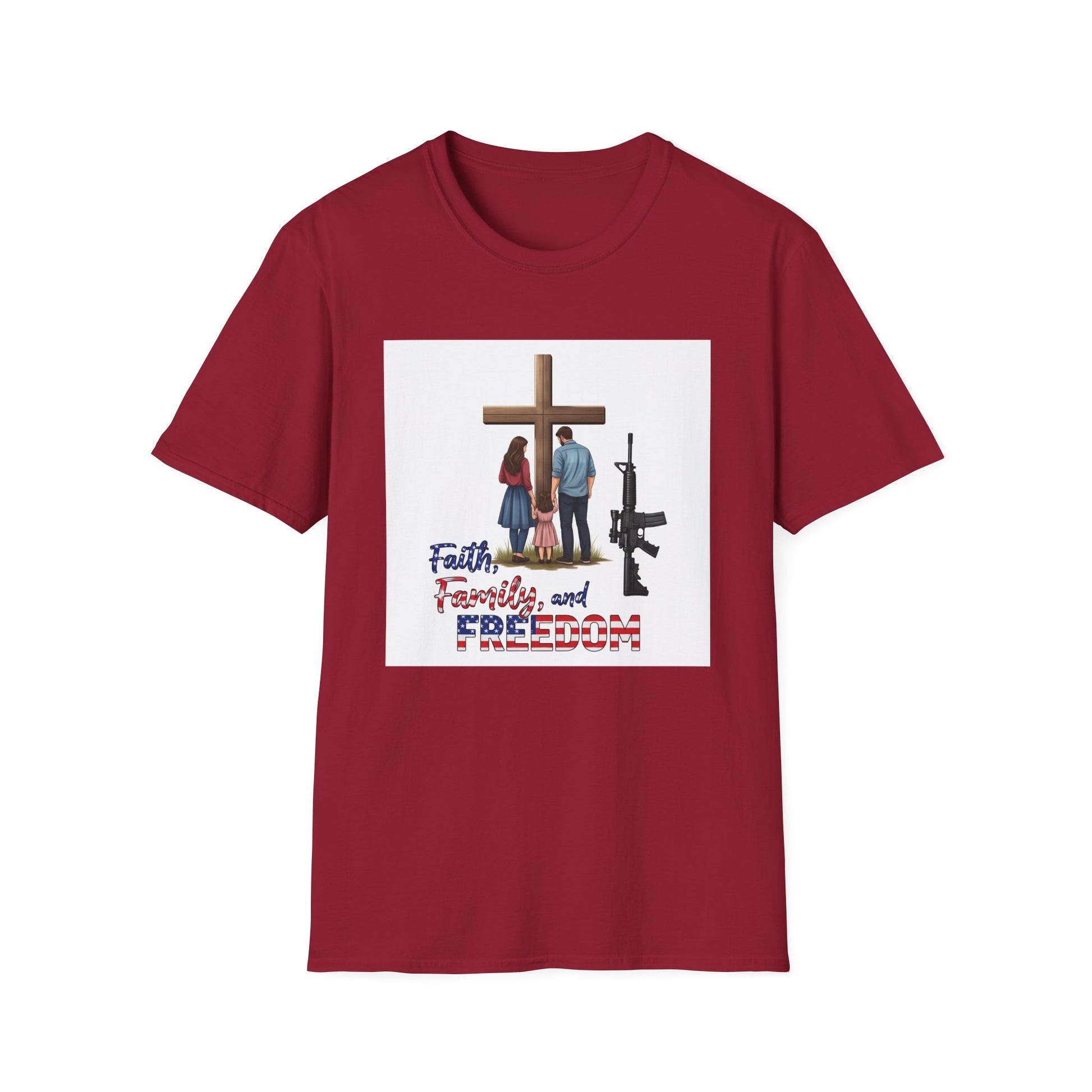 American Heritage Graphic Short Tee - "Faith Family Freedom V.3"