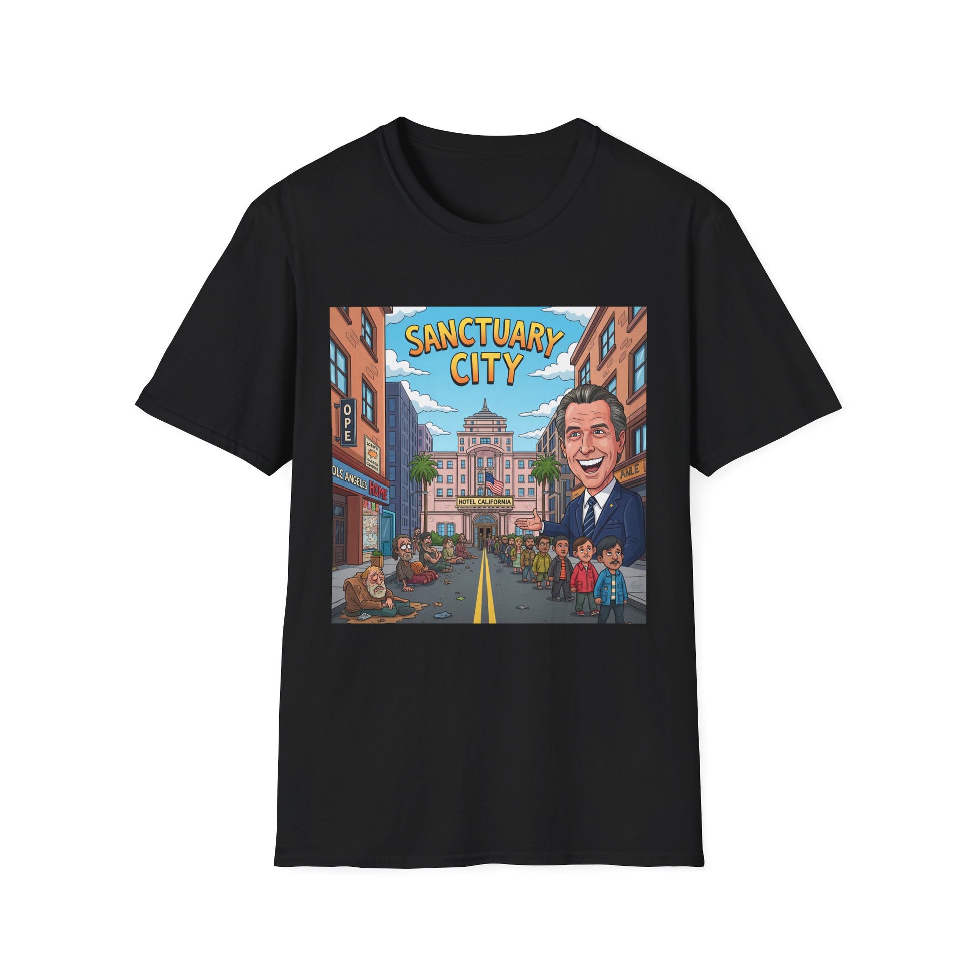 Graphic Tee - Funny "Sanctuary City, CA."