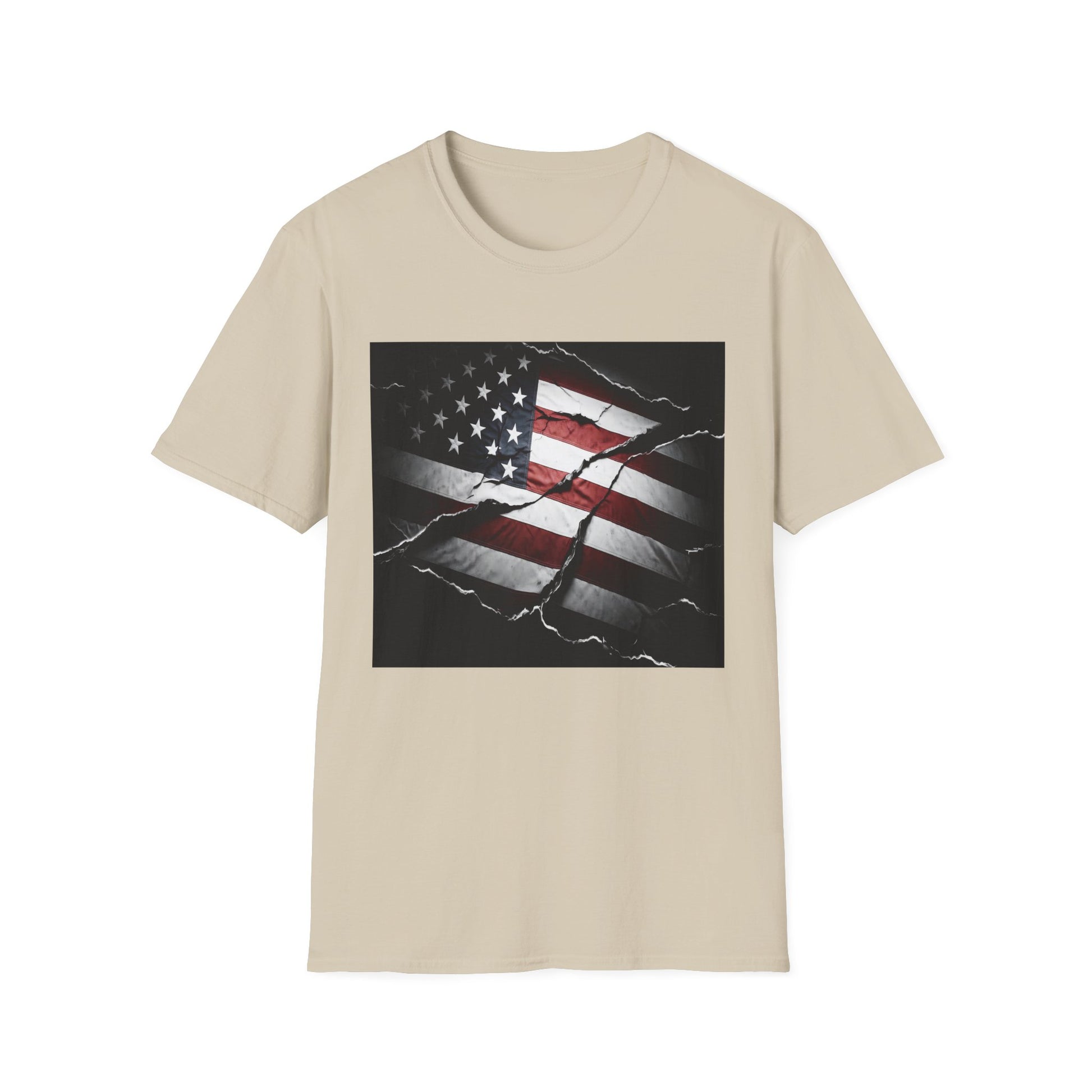 American Heritage Graphic Short Tee - "Distressed & Torn"