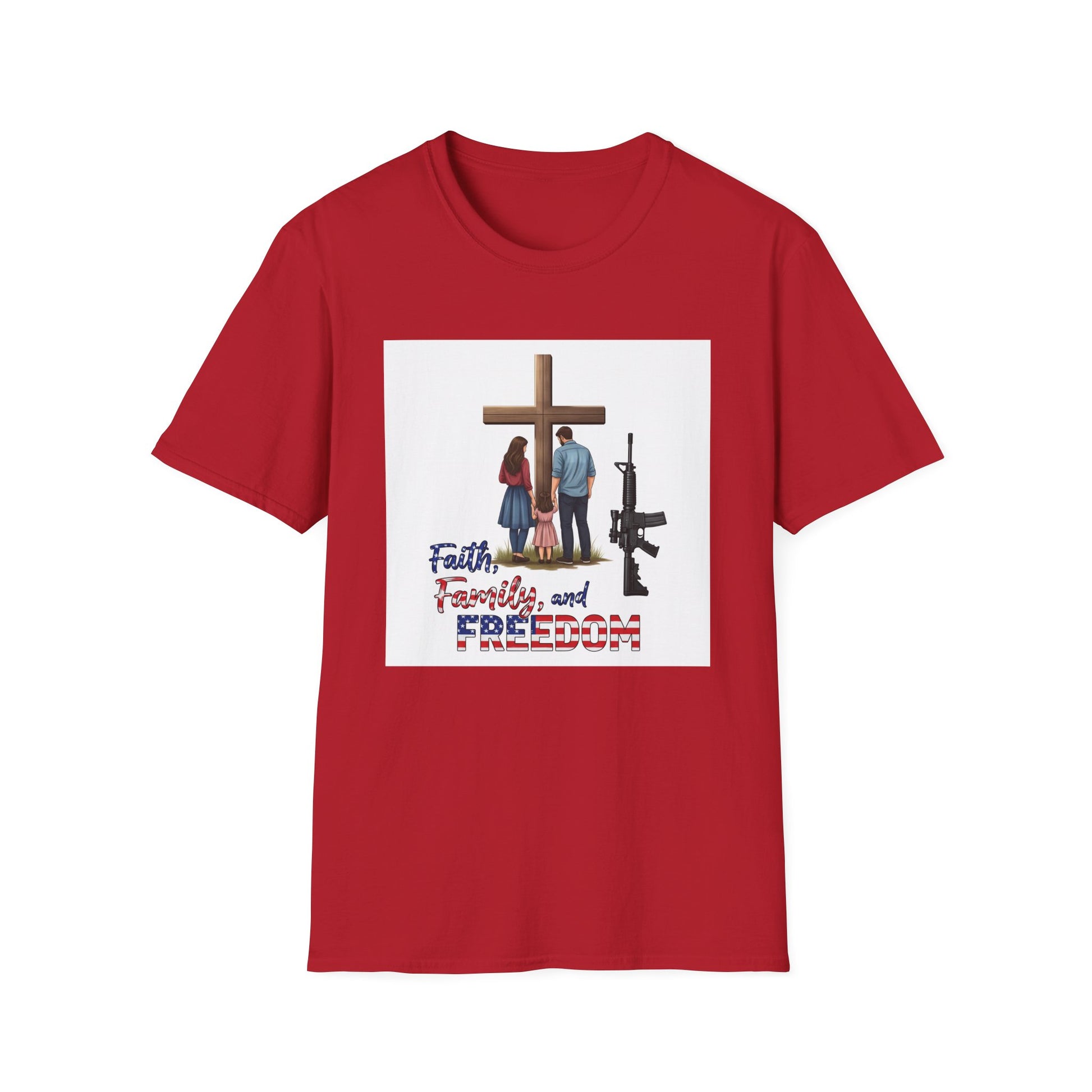 American Heritage Graphic Short Tee - "Faith Family Freedom V.3"