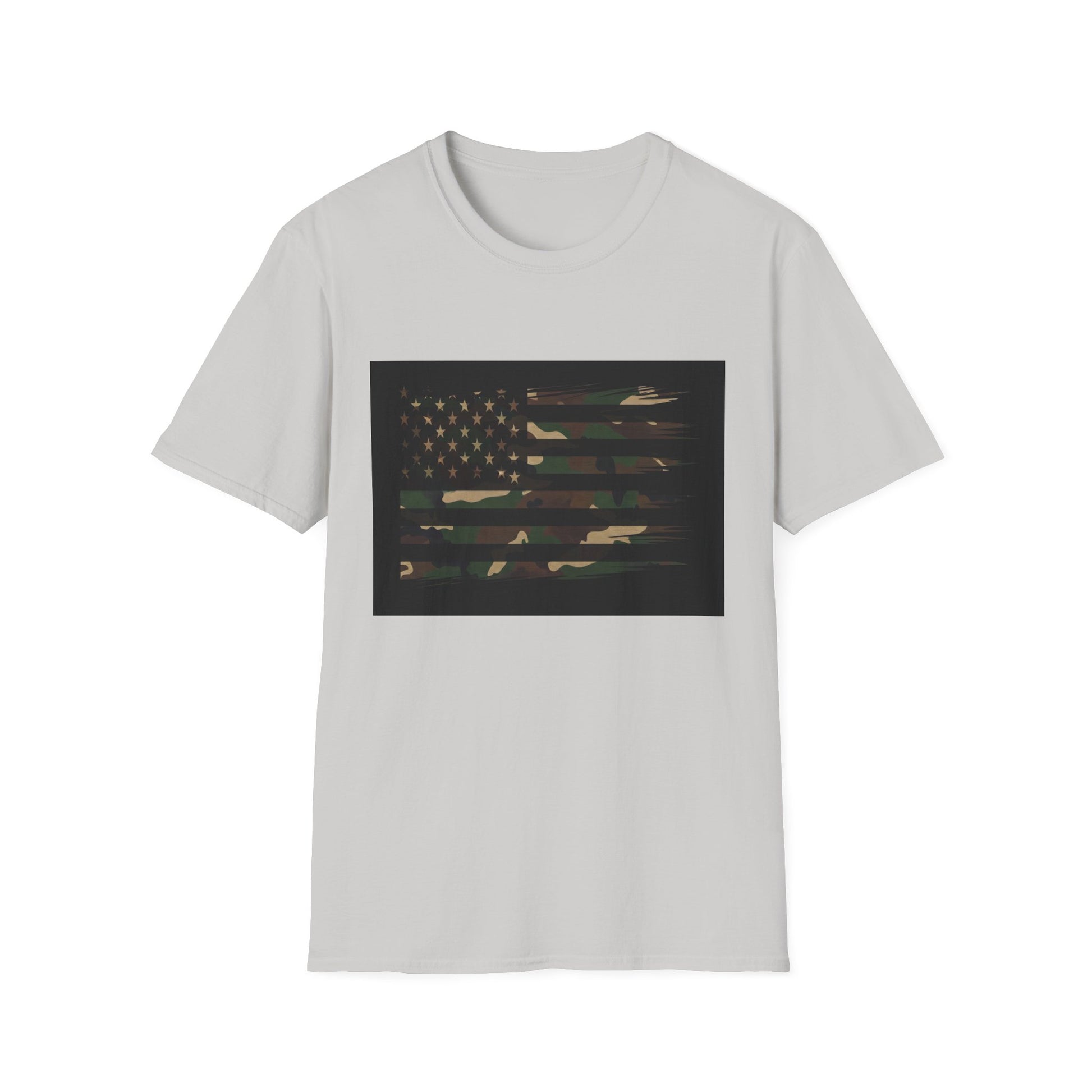 American Heritage Graphic Short Tee - "Camo Green Flag"