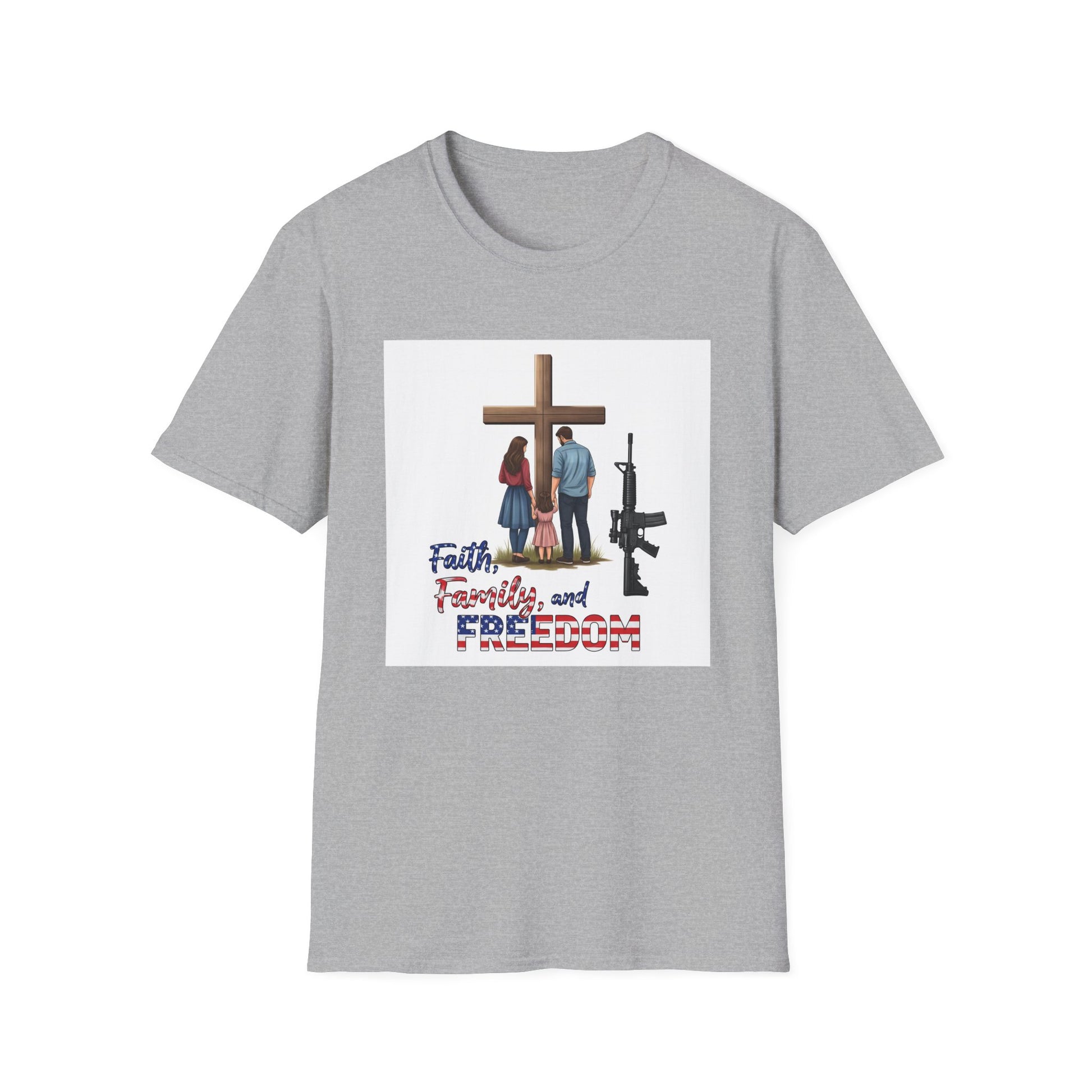 American Heritage Graphic Short Tee - "Faith Family Freedom V.3"