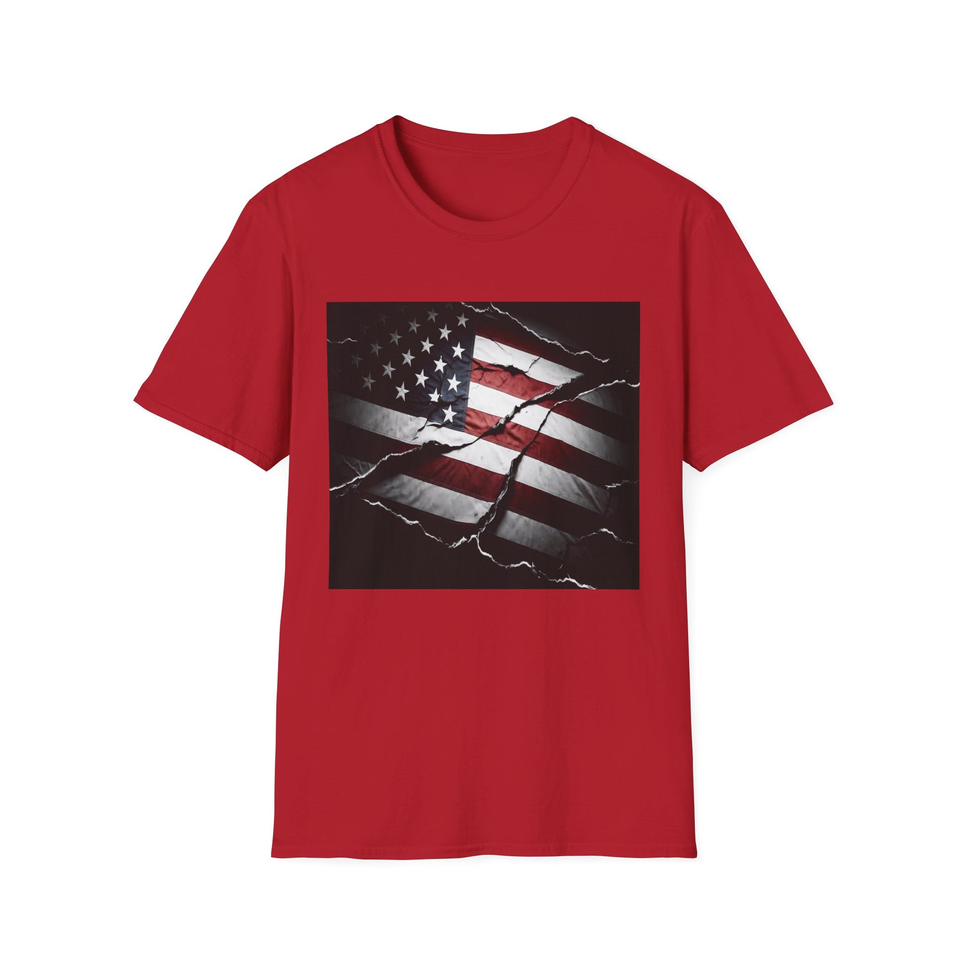 American Heritage Graphic Short Tee - "Distressed & Torn"