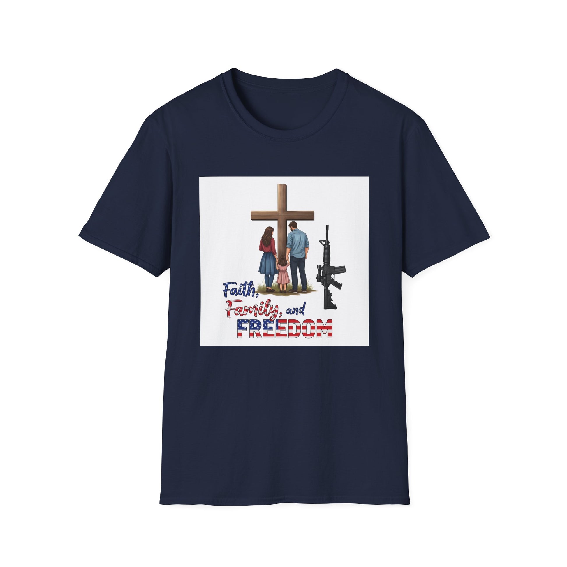American Heritage Graphic Short Tee - "Faith Family Freedom V.3"
