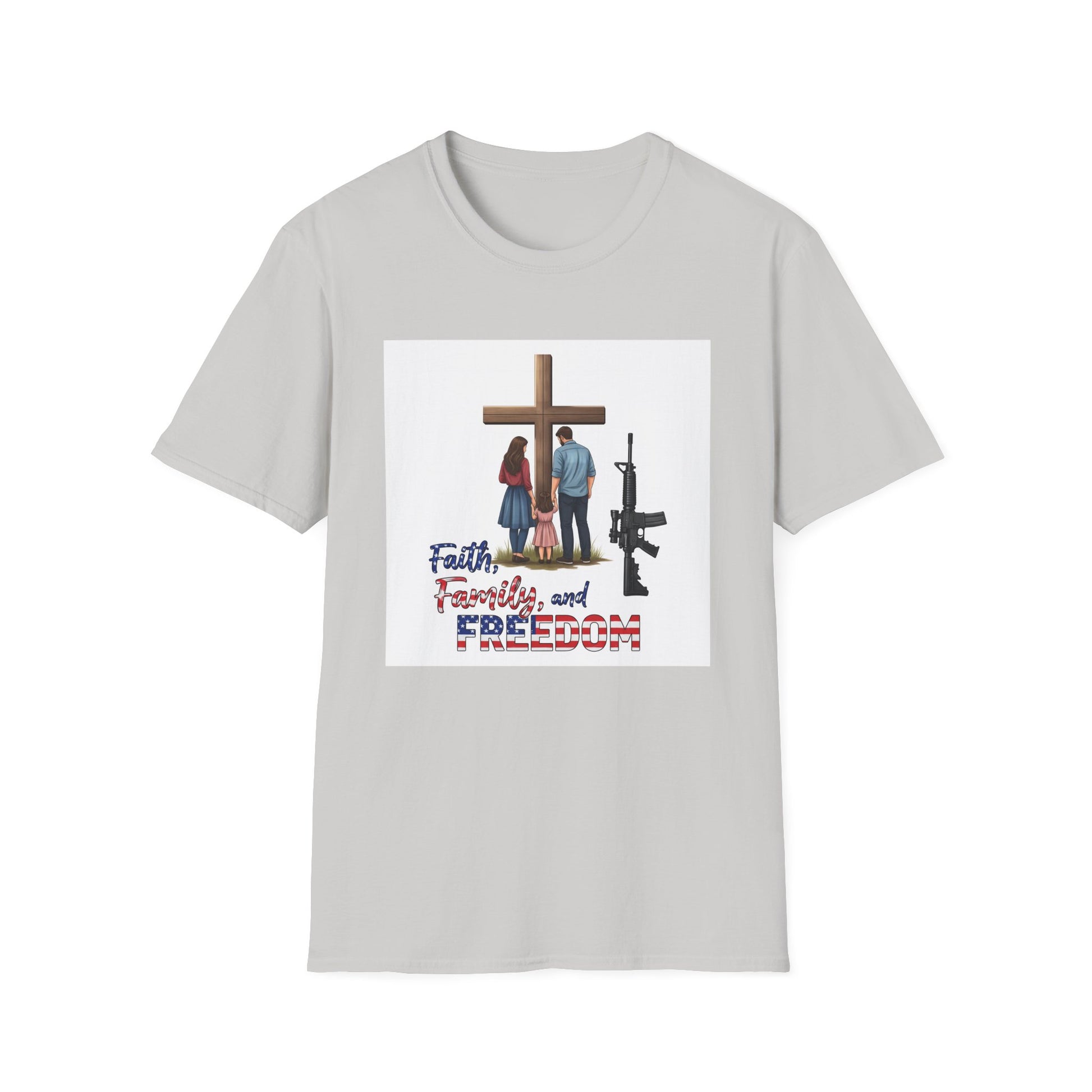 American Heritage Graphic Short Tee - "Faith Family Freedom V.3"