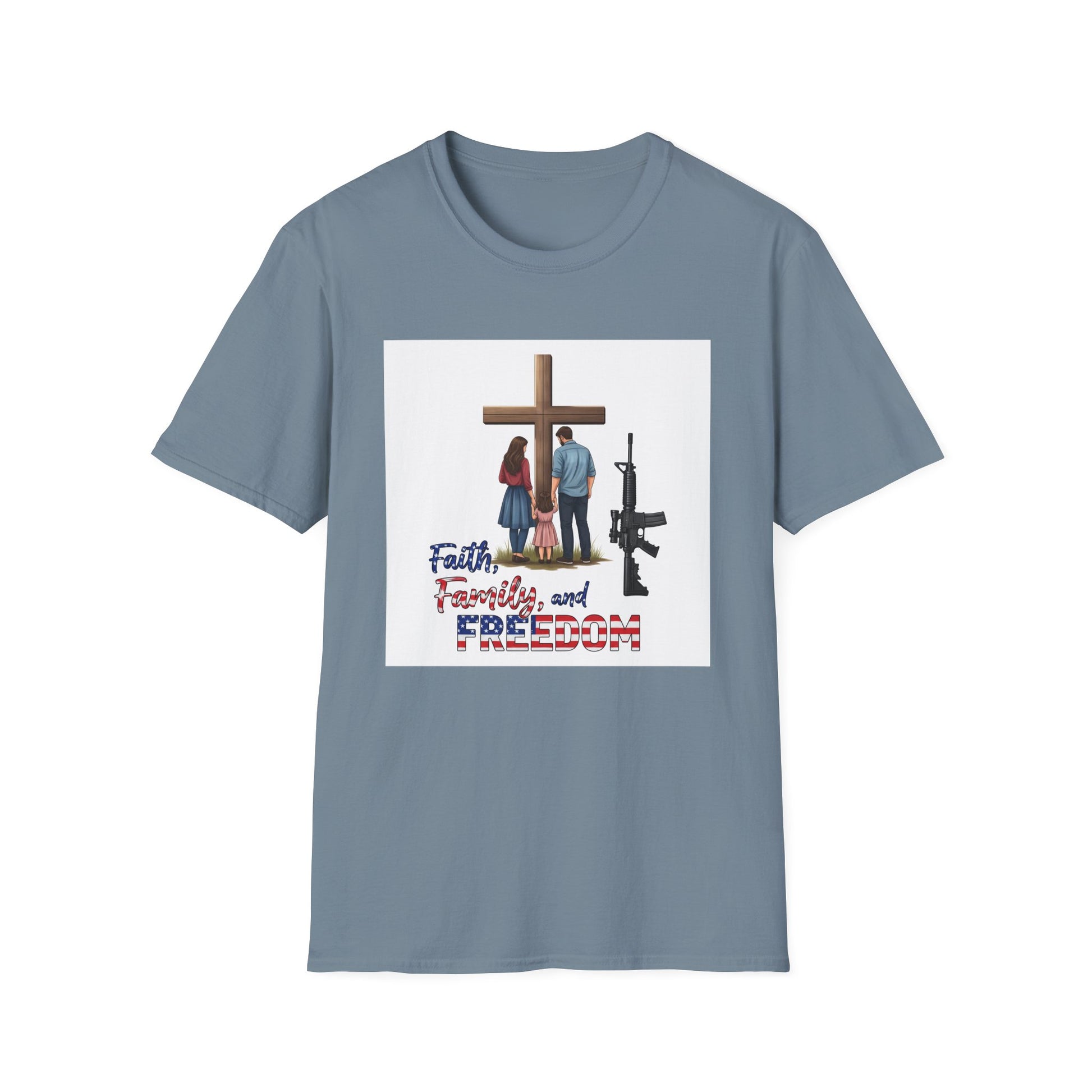 American Heritage Graphic Short Tee - "Faith Family Freedom V.3"