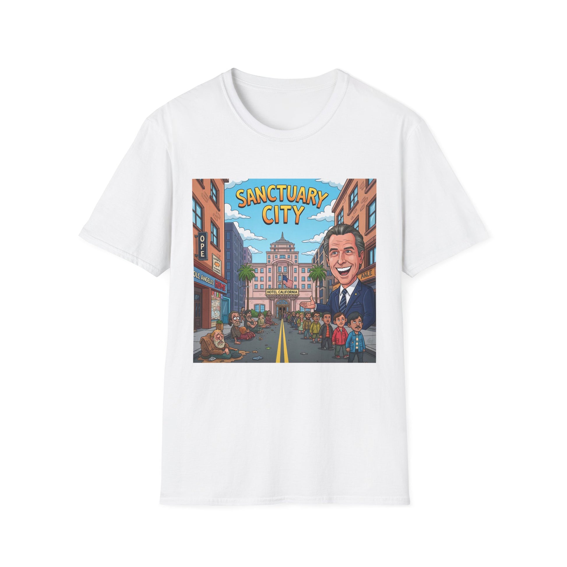 Graphic Tee - Funny "Sanctuary City, CA."