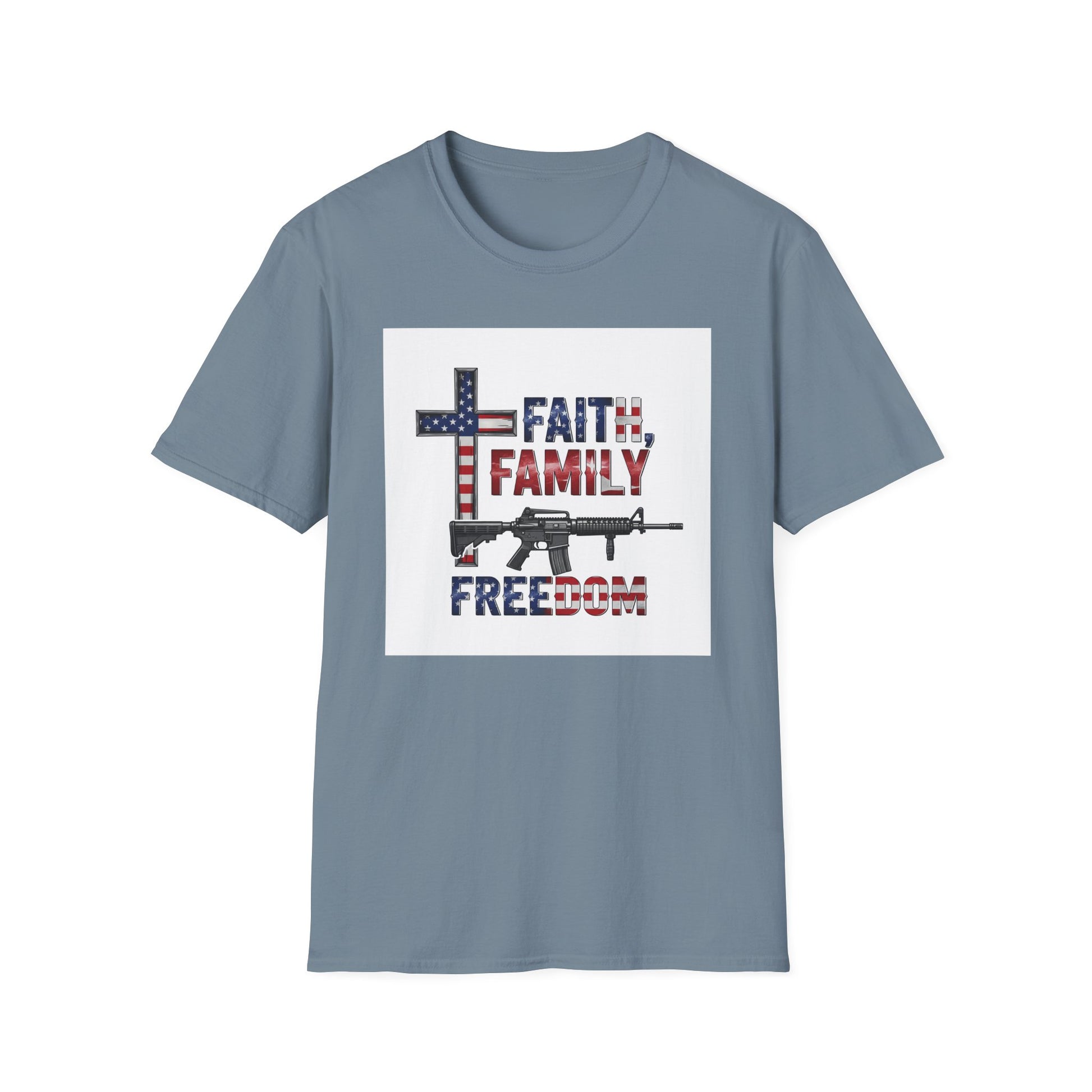 American Heritage Graphic Short Tee - "Faith Family Freedom V.2"