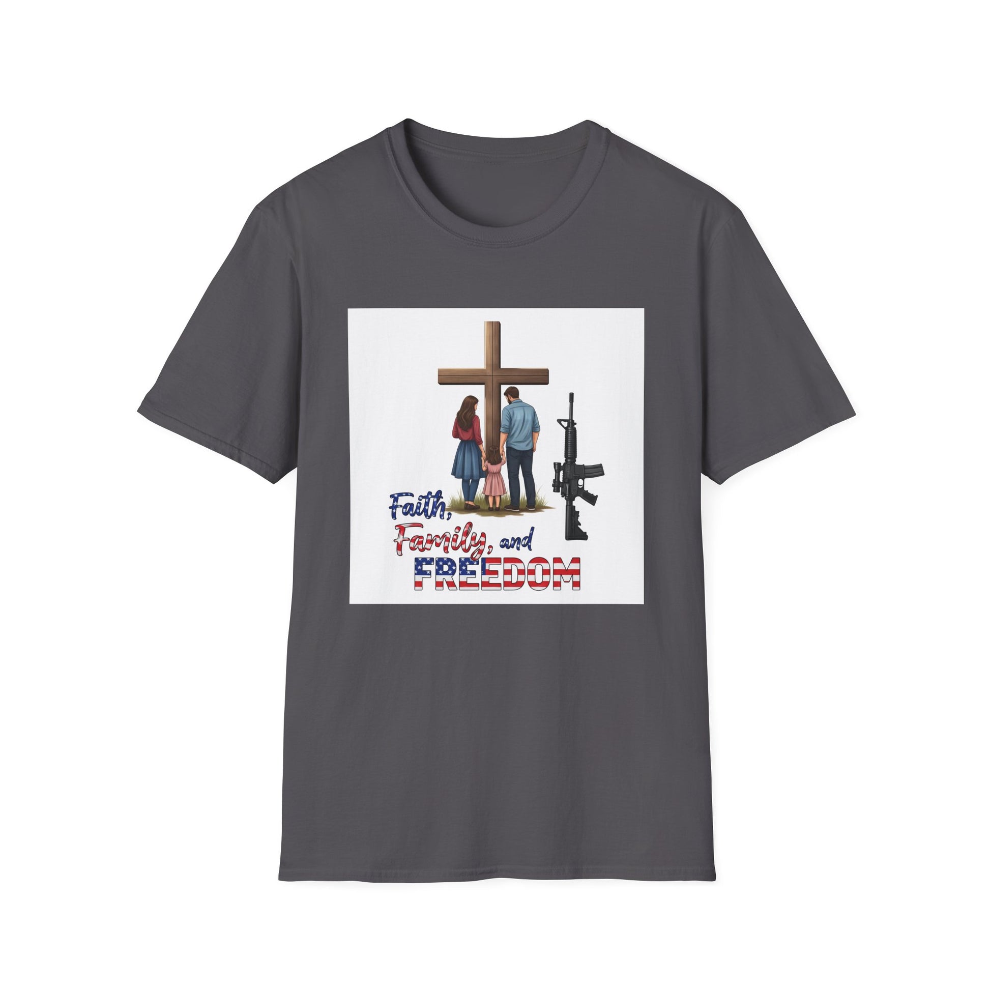 American Heritage Graphic Short Tee - "Faith Family Freedom V.3"