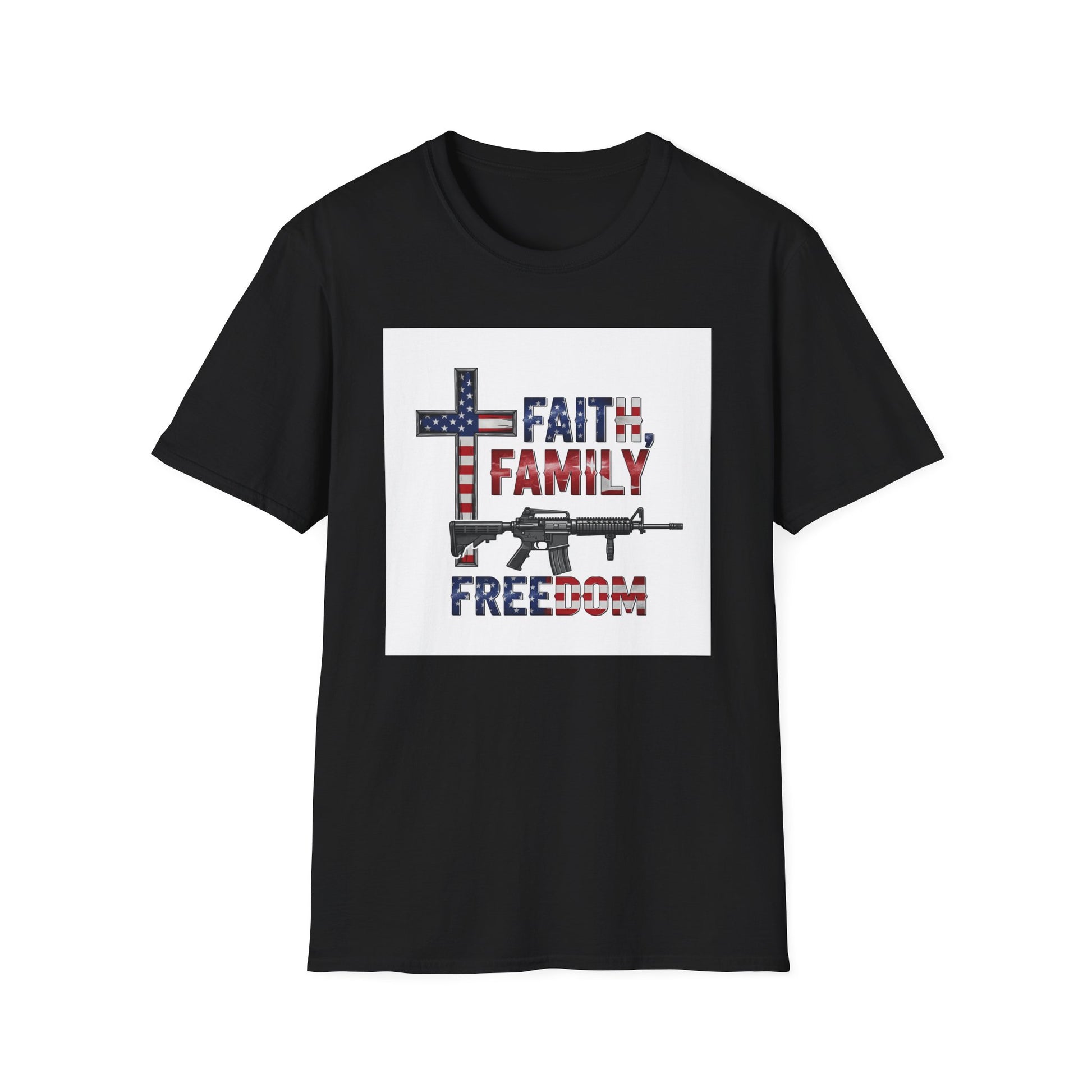 American Heritage Graphic Short Tee - "Faith Family Freedom V.2"