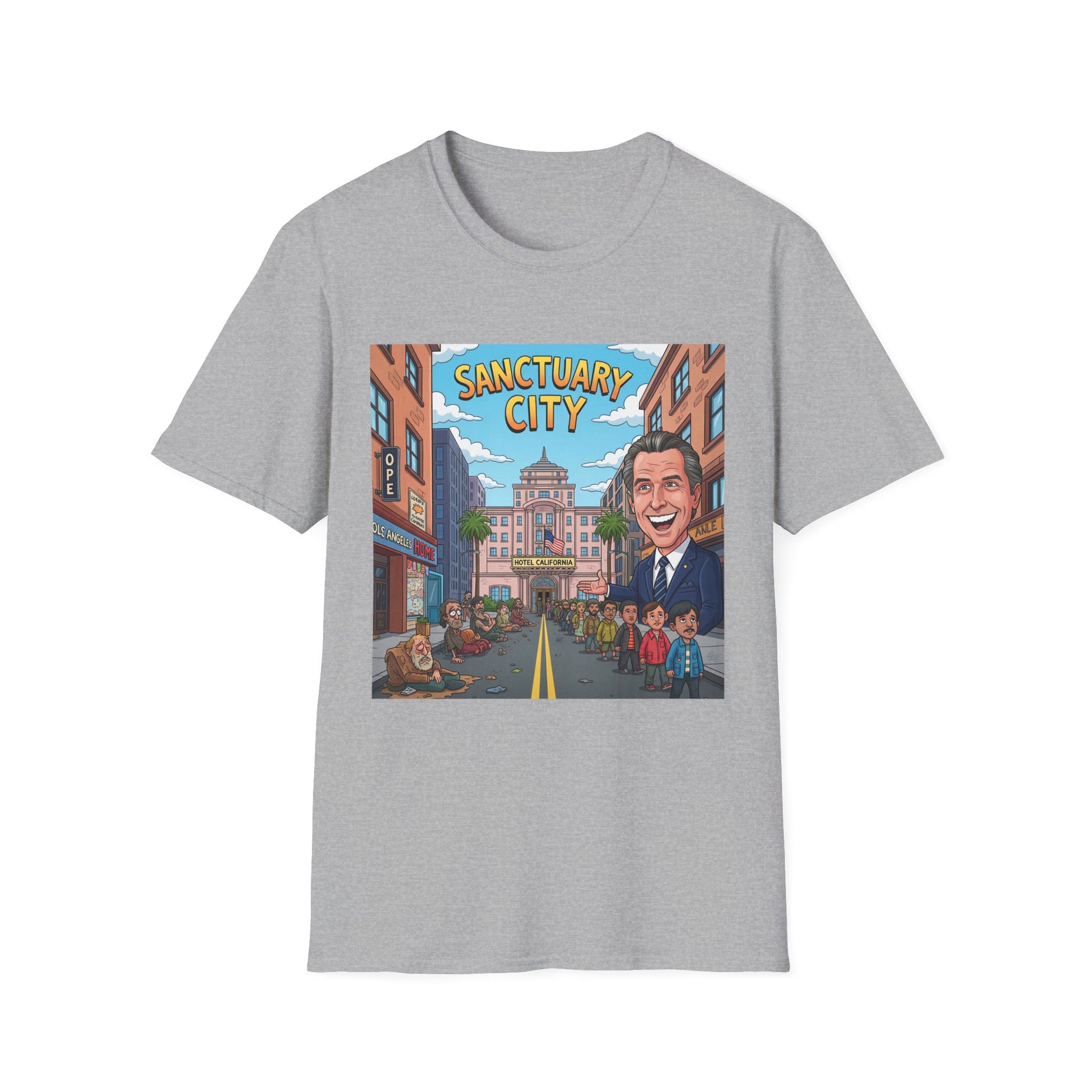Graphic Tee - Funny "Sanctuary City, CA."