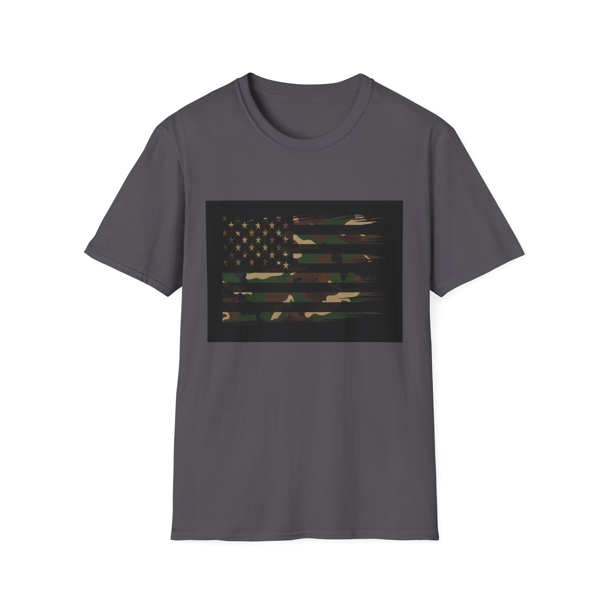 American Heritage Graphic Short Tee - "Camo Green Flag"
