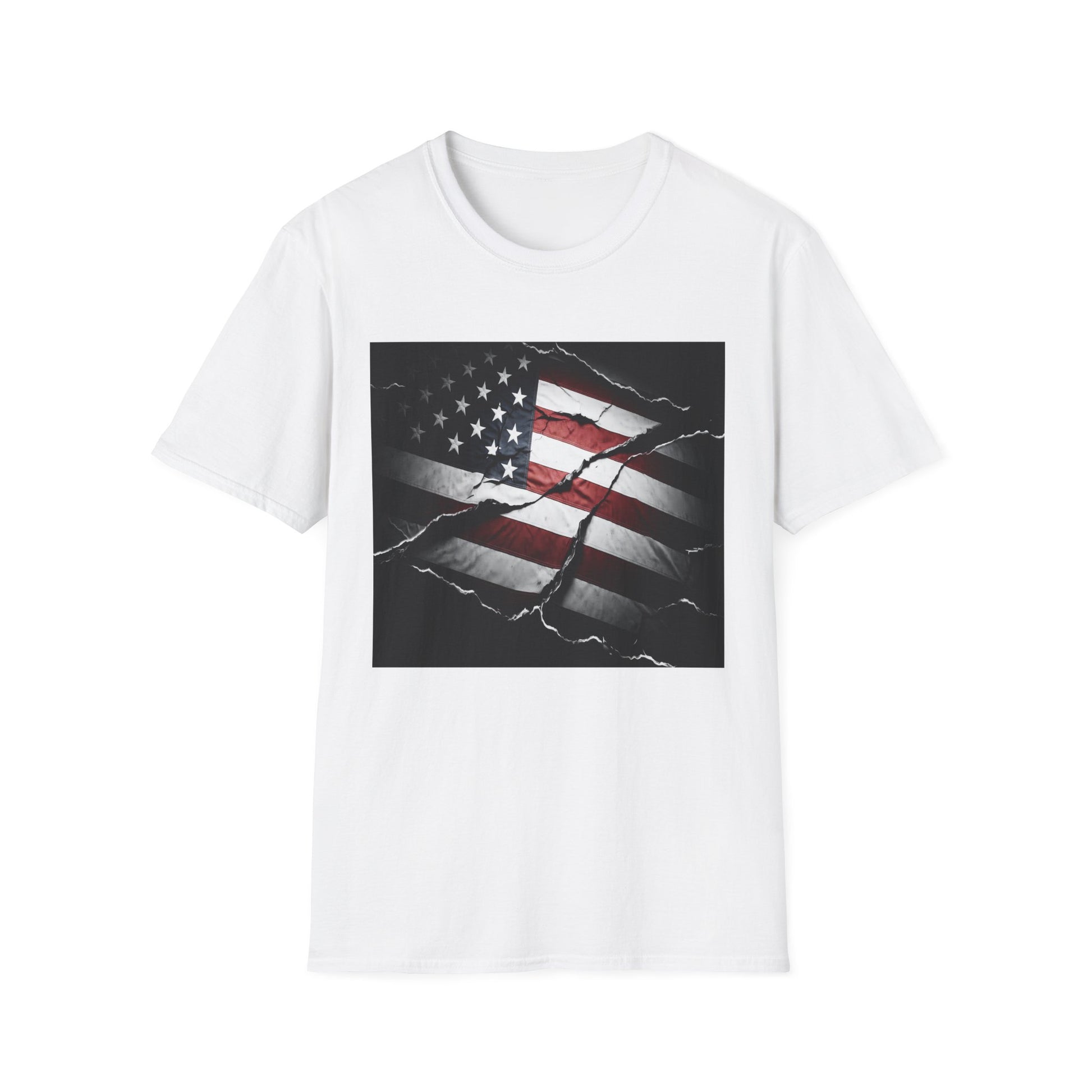 American Heritage Graphic Short Tee - "Distressed & Torn"