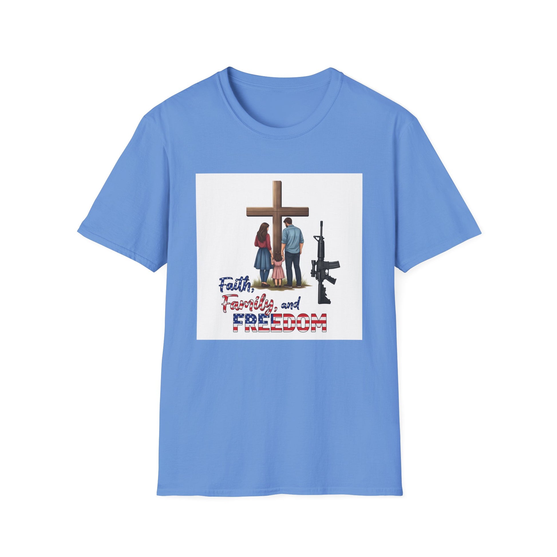 American Heritage Graphic Short Tee - "Faith Family Freedom V.3"