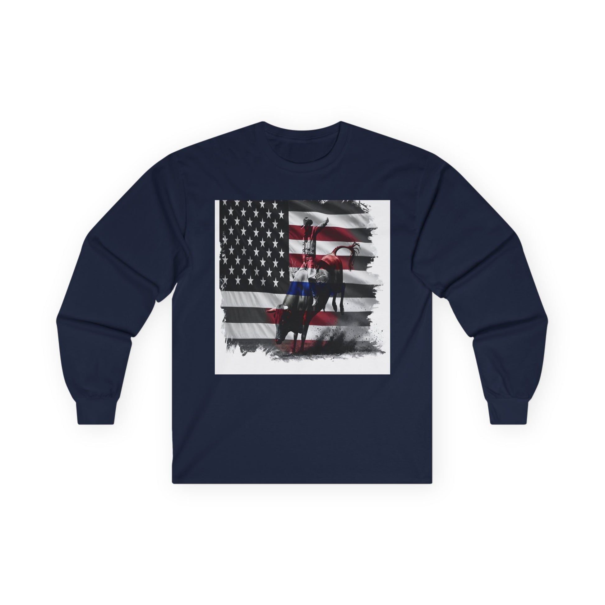 American Heritage Graphic Long Sleeve Tee - "Get Bucked"