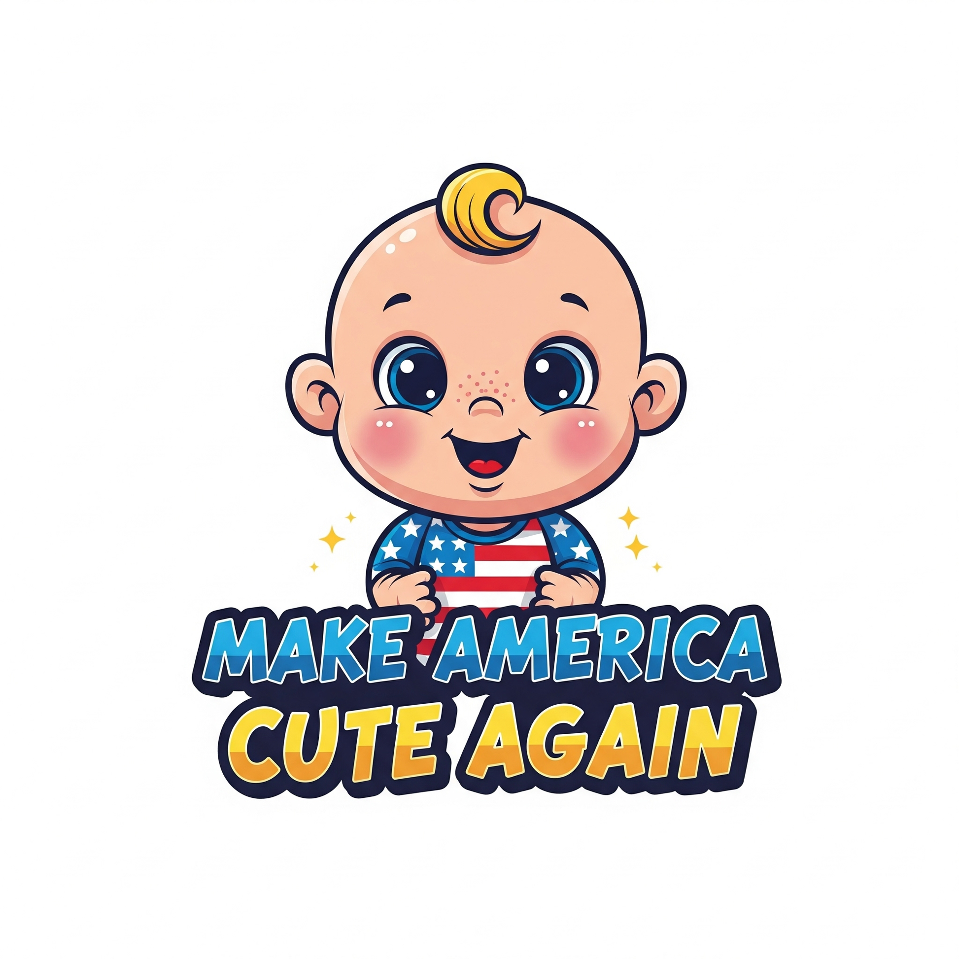 Graphic Tee - Infant Onesie - "Make America Cute Again"