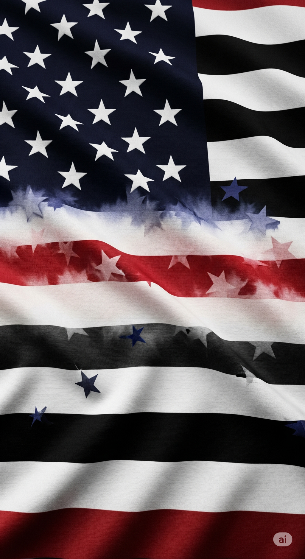 American Heritage Graphic Short Tee - "Contemporary Design American Flag"
