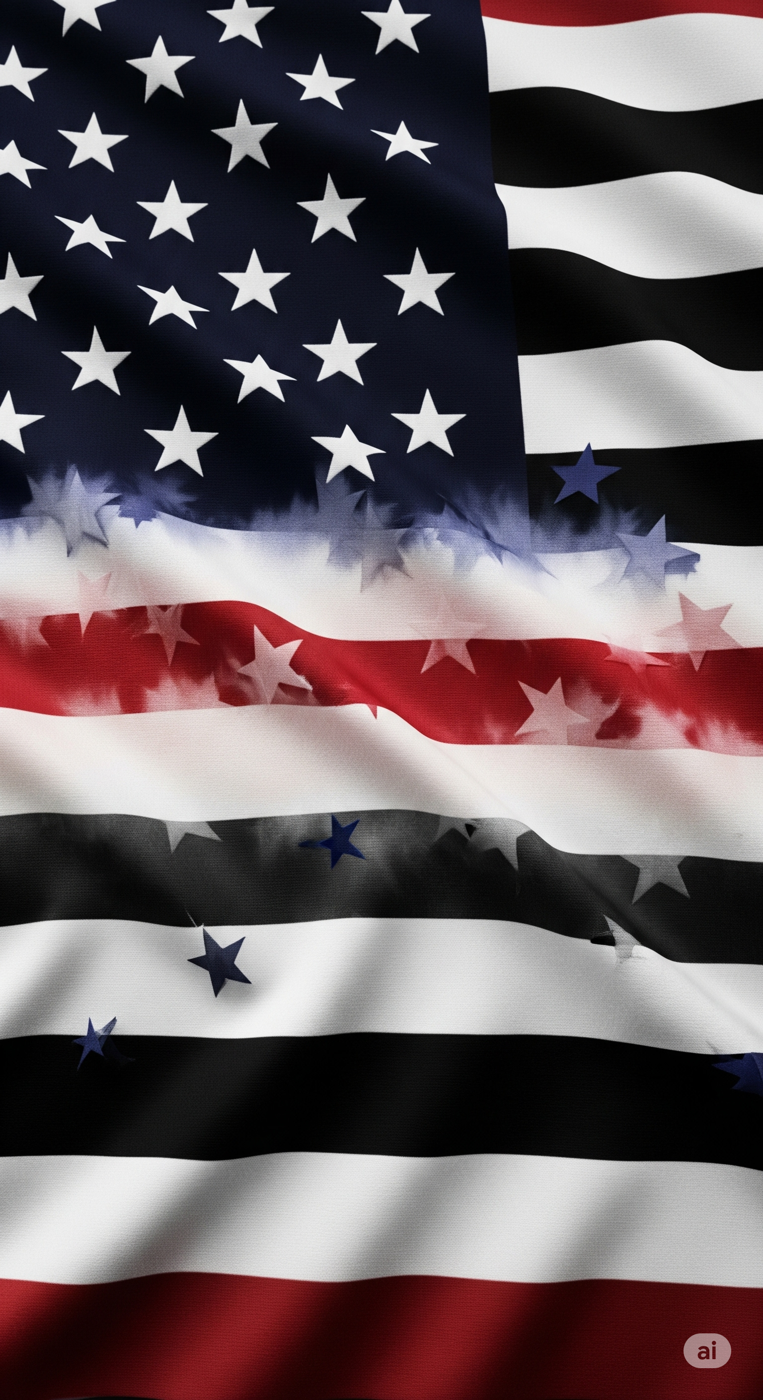 American Heritage Graphic Short Tee - "Contemporary Design American Flag"