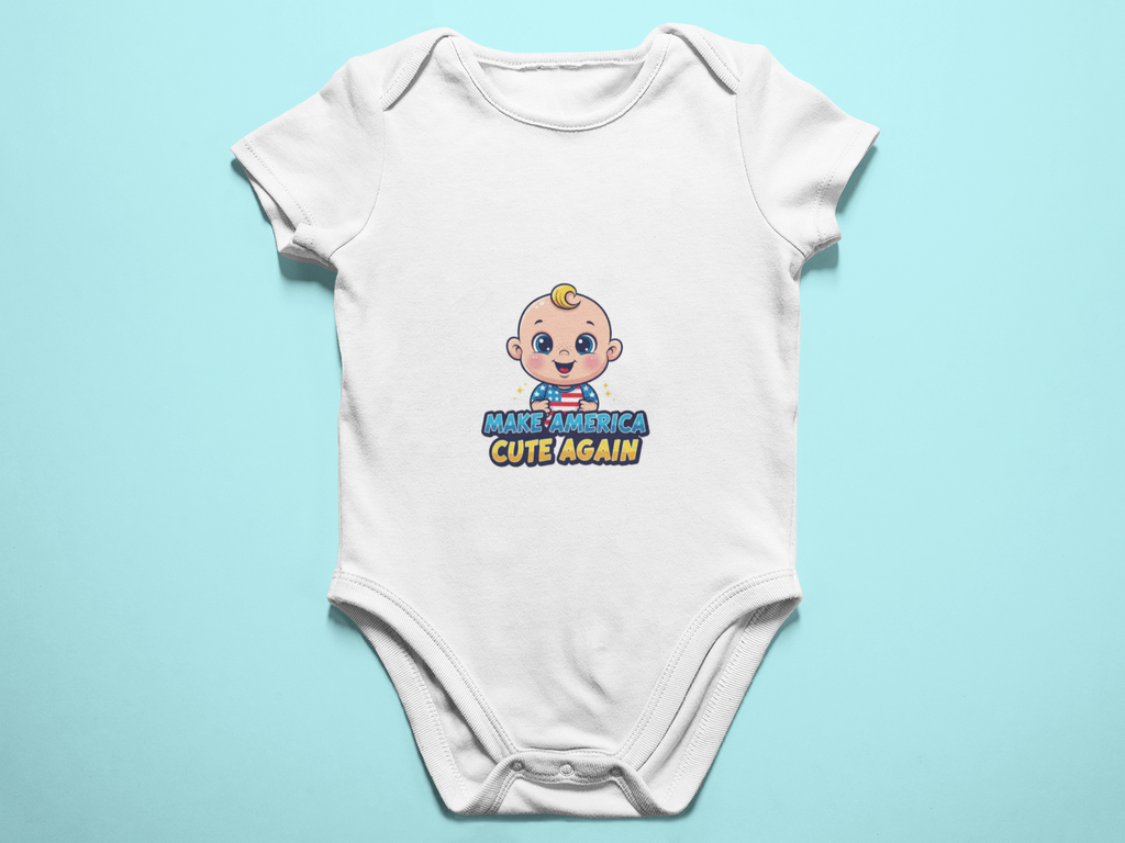 Graphic Tee - Infant Onesie - "Make America Cute Again"